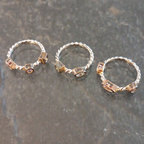 SILVER STACKING RINGS - Picture 2 of 2